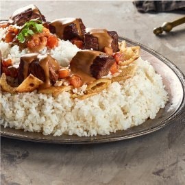 Beef Shank over Egyptian Fatta