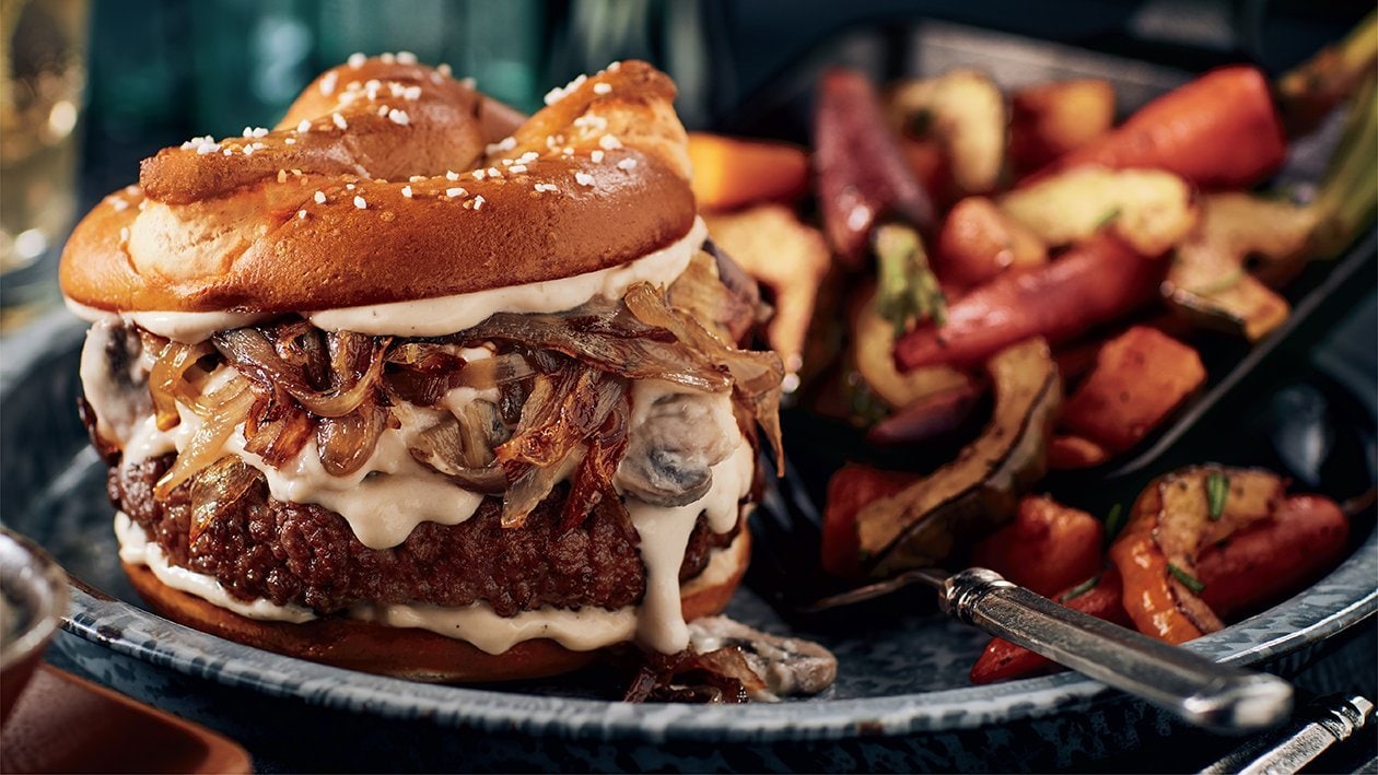 Cheese Fondue Burger