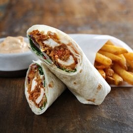 Roulé de shish taouk croustillant Roulé de shish taouk croustillant