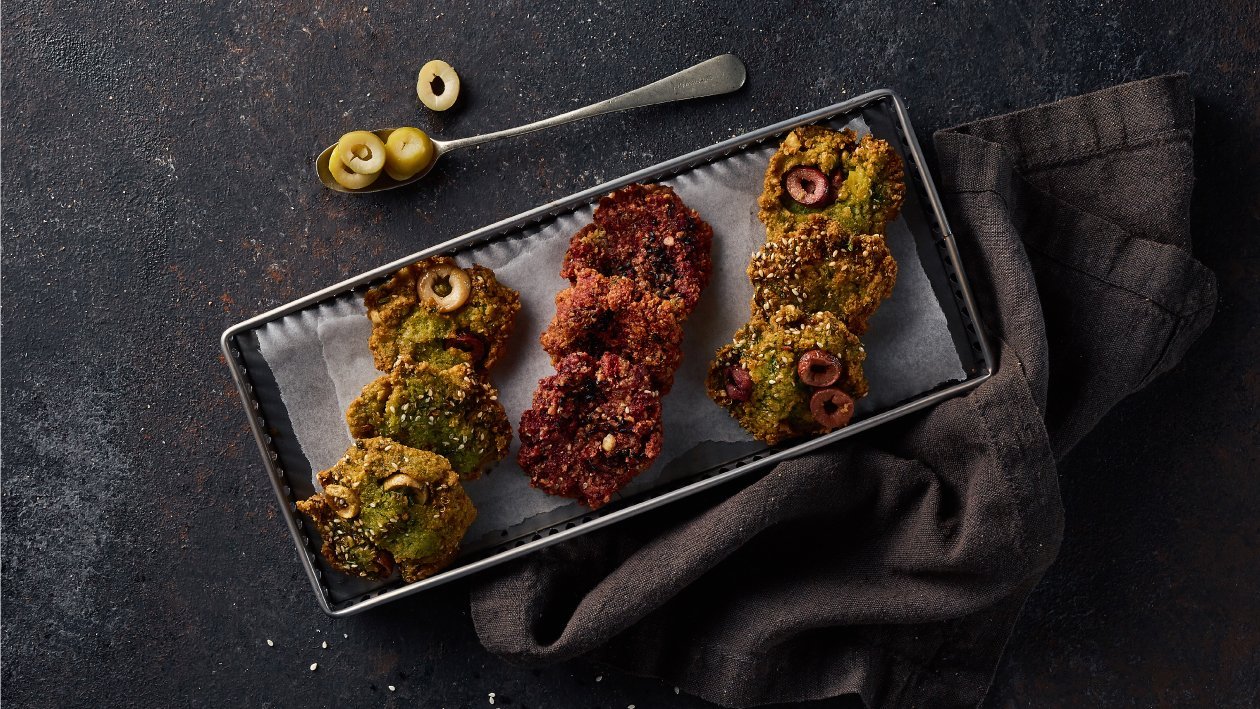 Roasted Garlic & Olive Falafel