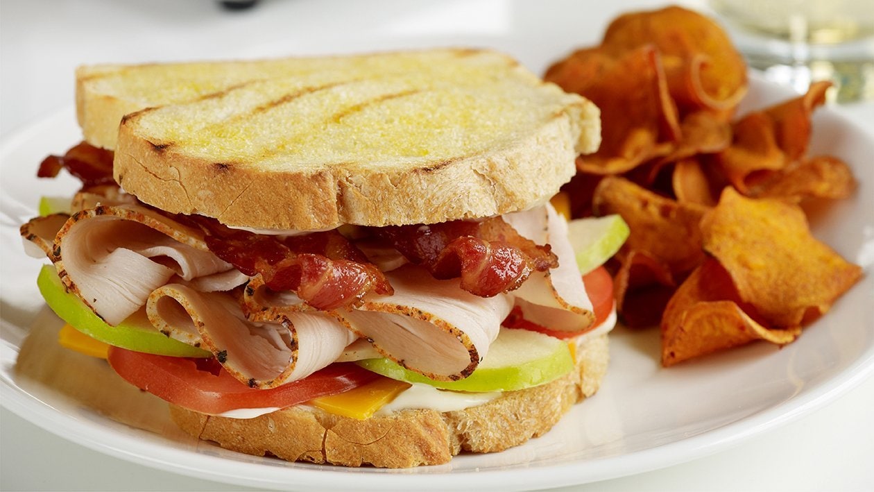 Turkey Beef Bacon & Apple Sandwich