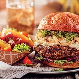 Zesty Black Bean Burger Zesty Black Bean Burger