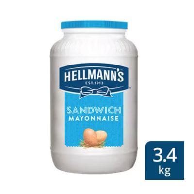 Hellmann's Sandwich Mayonnaise (4x3.4Kg) - Notre mayonnaise garde les sandwichs chauds frais plus longtemps