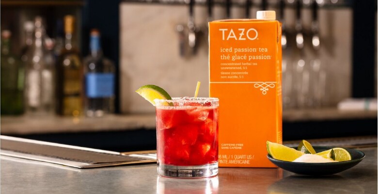 Drink prepared with Tazo Iced Tea Passion Drink prepared with Tazo Iced Tea Passion